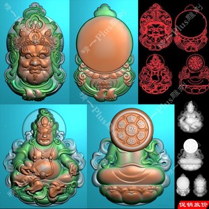 A-701两款黄财神精雕图