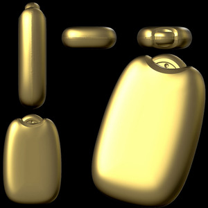 stl格式004素面平安无事面包牌圆雕图双面立体3D打印圆雕图模型