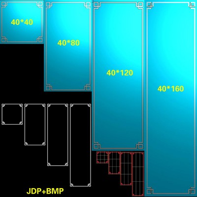 免费A-158家具长方门柜板边框线精雕图浮雕图灰度图bmp木雕雕刻图