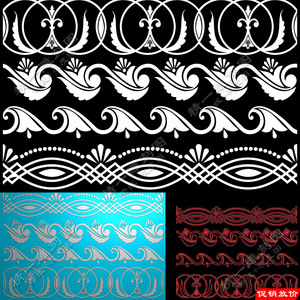 A-414欧式花纹线条精雕图灰度图电脑浮雕刻图素材.rar